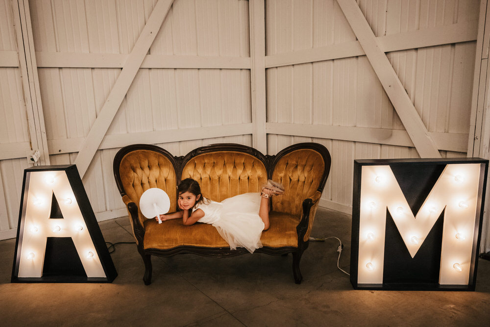 Alum Creek Farm barn wedding reception