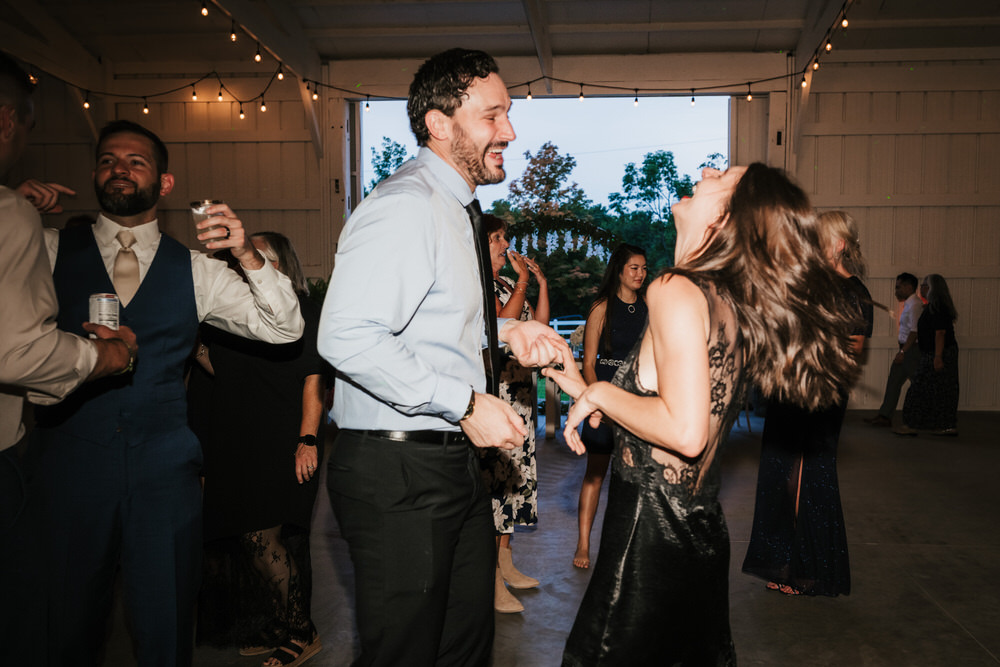 Alum Creek Farm barn wedding reception