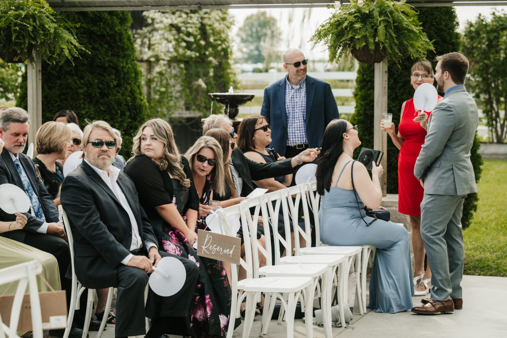 Family wedding photographs at Alum Creek Farm