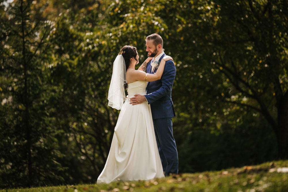 Romantic outdoor portraits of Ashley and Matt