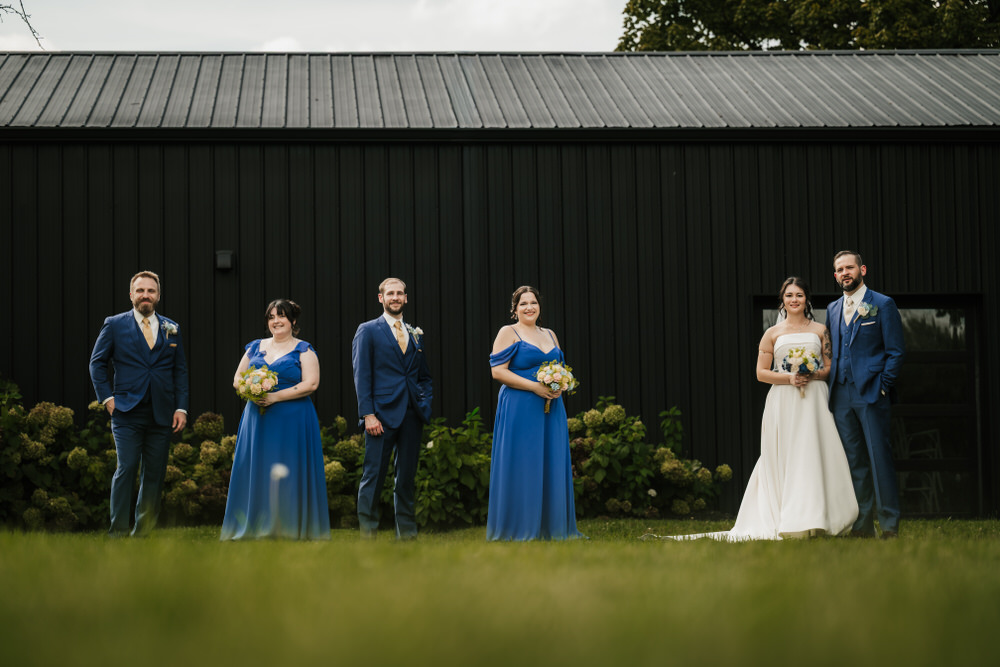 Wedding portraits on the Alum Creek Farm property