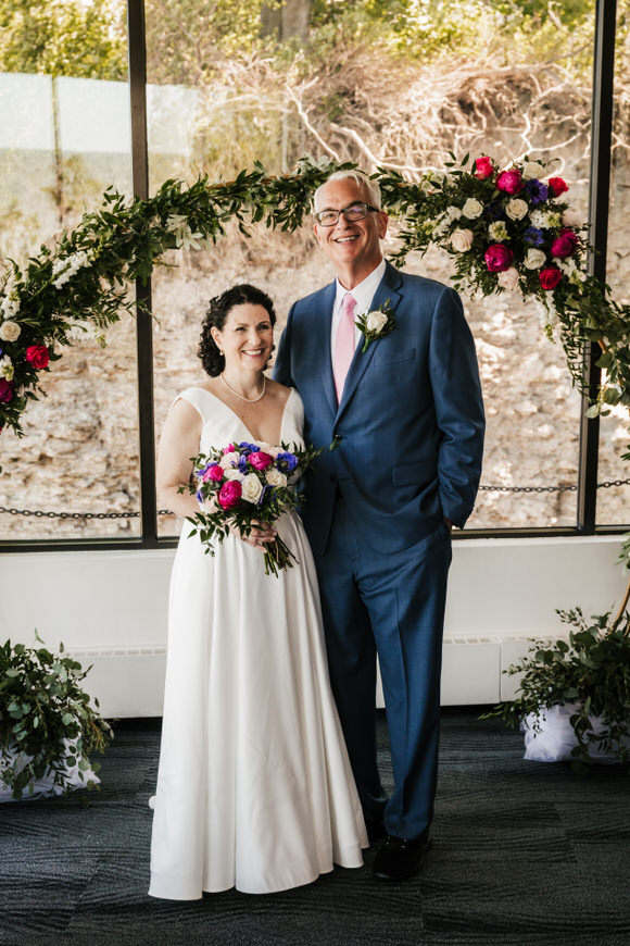 Bride and groom portraits in Olmsted Falls Ohio