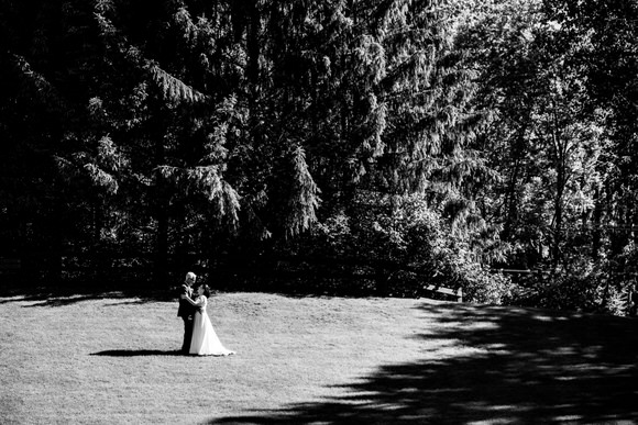Bride and groom portraits in Olmsted Falls Ohio